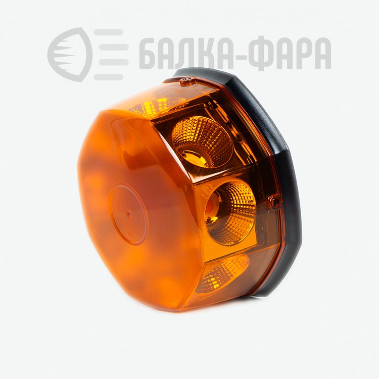 Маяк светодиодный 8 LED 40W ЖЕЛТЫЙ 12 - 24V